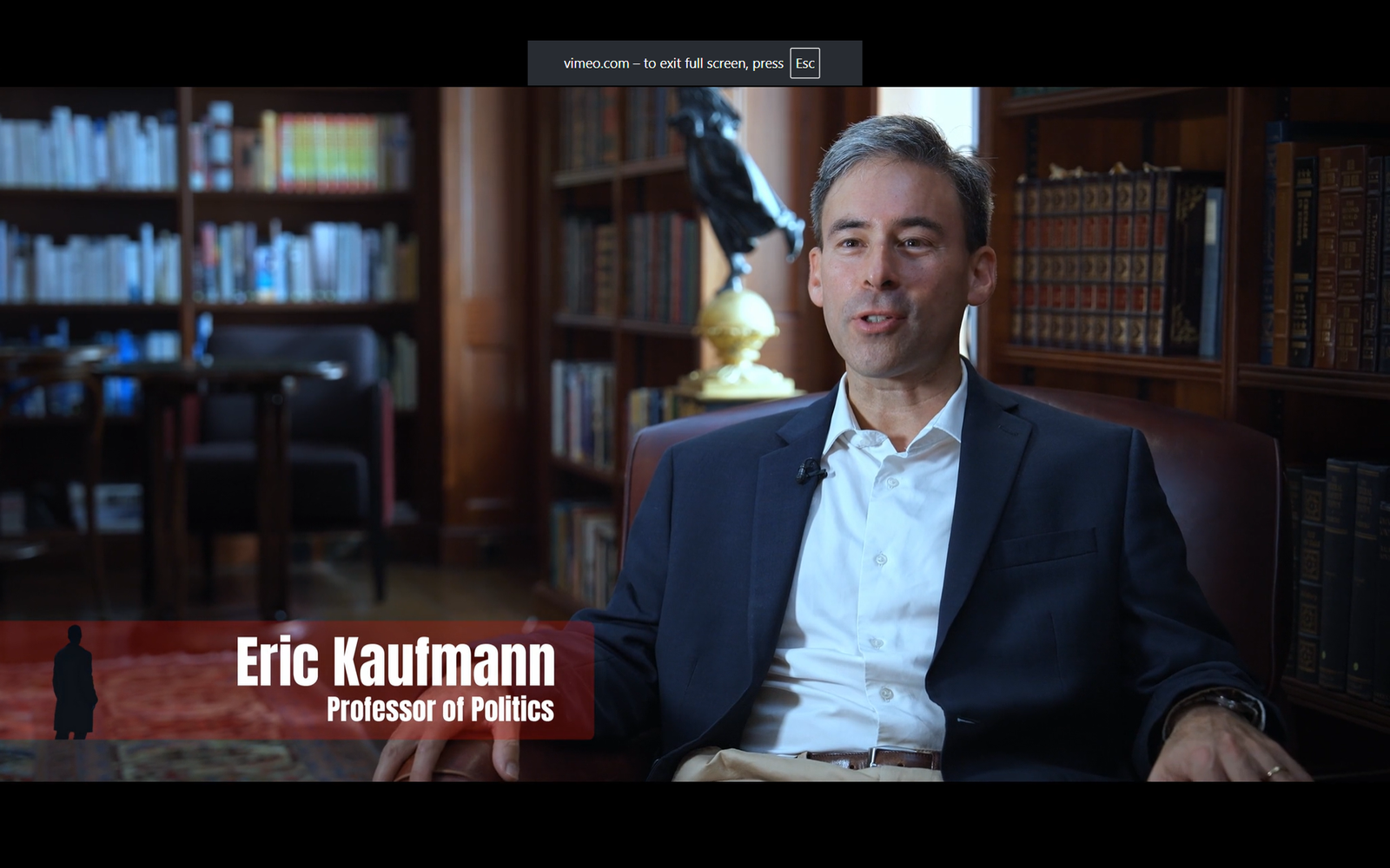 Eric Kaufmann, Professor of Politics, in interview for Thoughtcrime